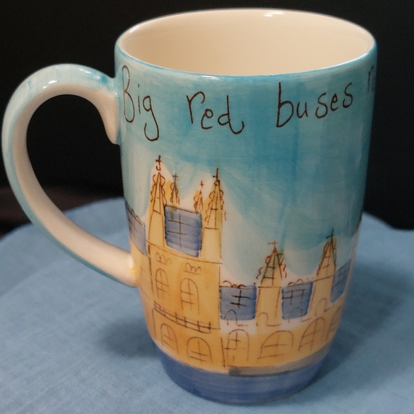 Whittard of Chelsea Big Ben Handpainted Coffee Mug Designed by Beth NWOT Mint - Picture 3 of 8